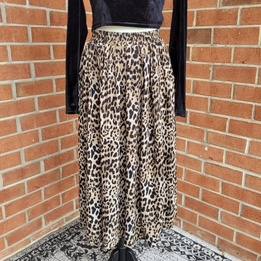 Cheetah Midi Skirt